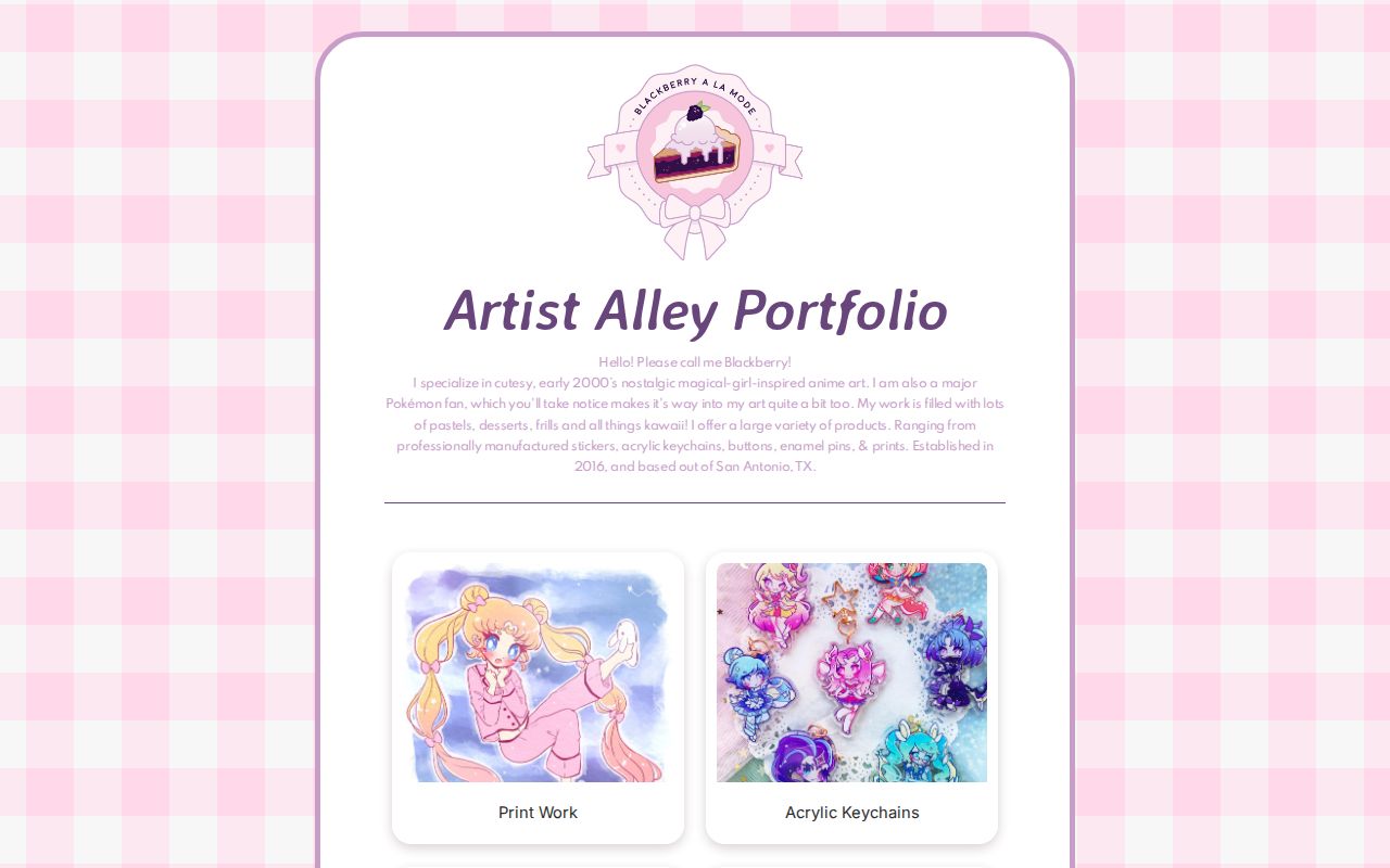 Artist Alley Portfolio